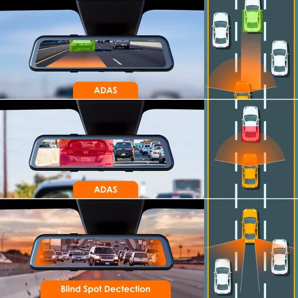 12 Rexing M2 MAX 2-Channel Mirror Dash Cam