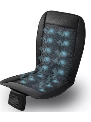 Zone Tech Cooling Car Seat Cushion - Black 12V Automotive Adjustable Temperature Comfortable Cooling Car Seat Cushion