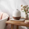 White Top and Woodgrain Base 300ml Large Diffuser - Threshold™: Ultrasonic Aroma, 8hr Run Time, Auto Shut-Off