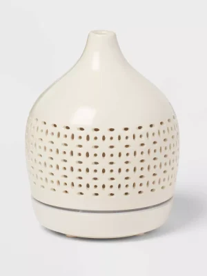 Ceramic Cutout 300ml Large Diffuser White - Threshold™: Ultrasonic, Aromatic, 8hr Run Time
