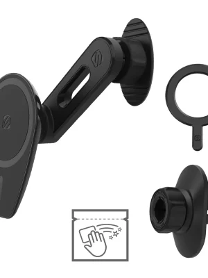 Scosche MagicMount Pro MS 4-in-1 Vent/Dash Car Mount with MagSafe Compatible Ring - Black